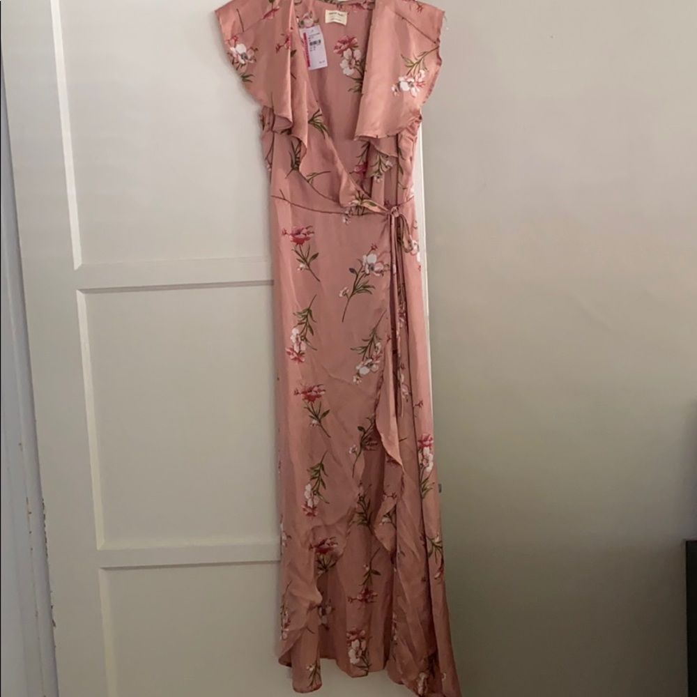 NWT Emory Park Satin Wrap Dress